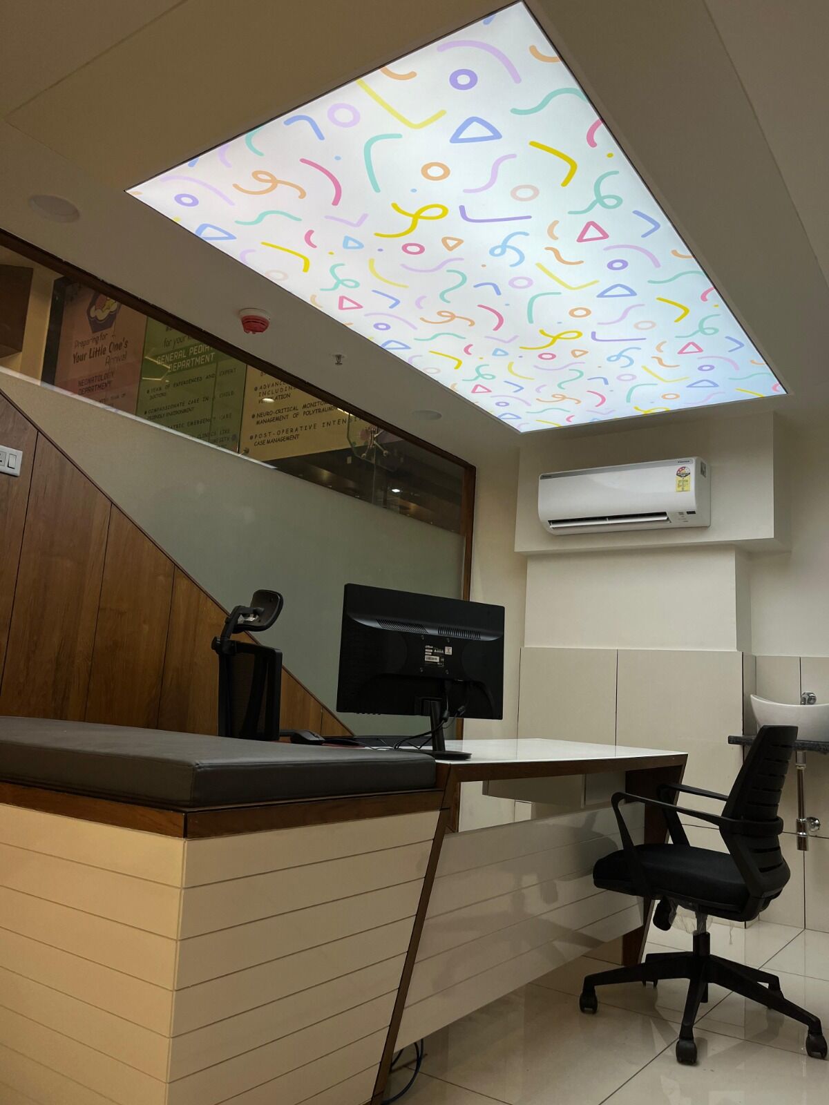 children's hospital reception stretch ceiling ideas