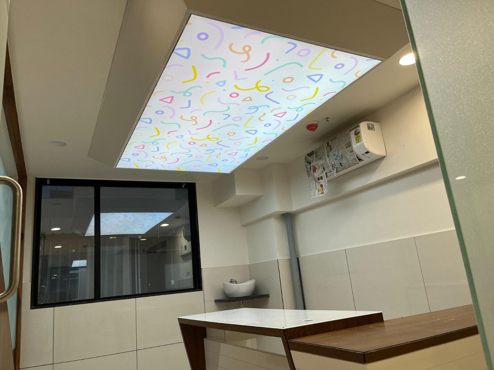 children's hospital reception stretch ceiling ideas