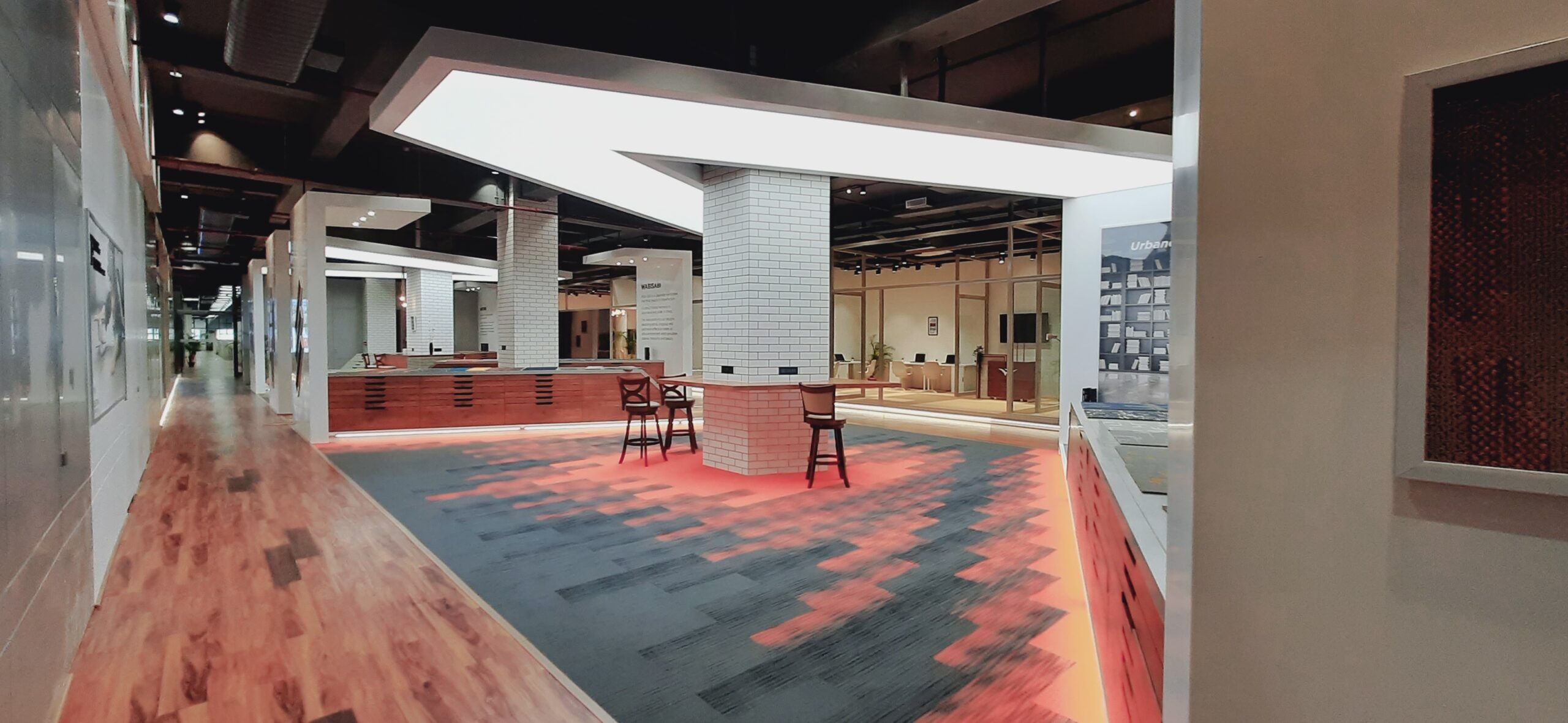 Translucent backlit stretch ceilings