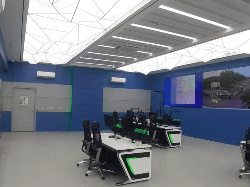 modern workspaces using 3D Stretch Ceilings