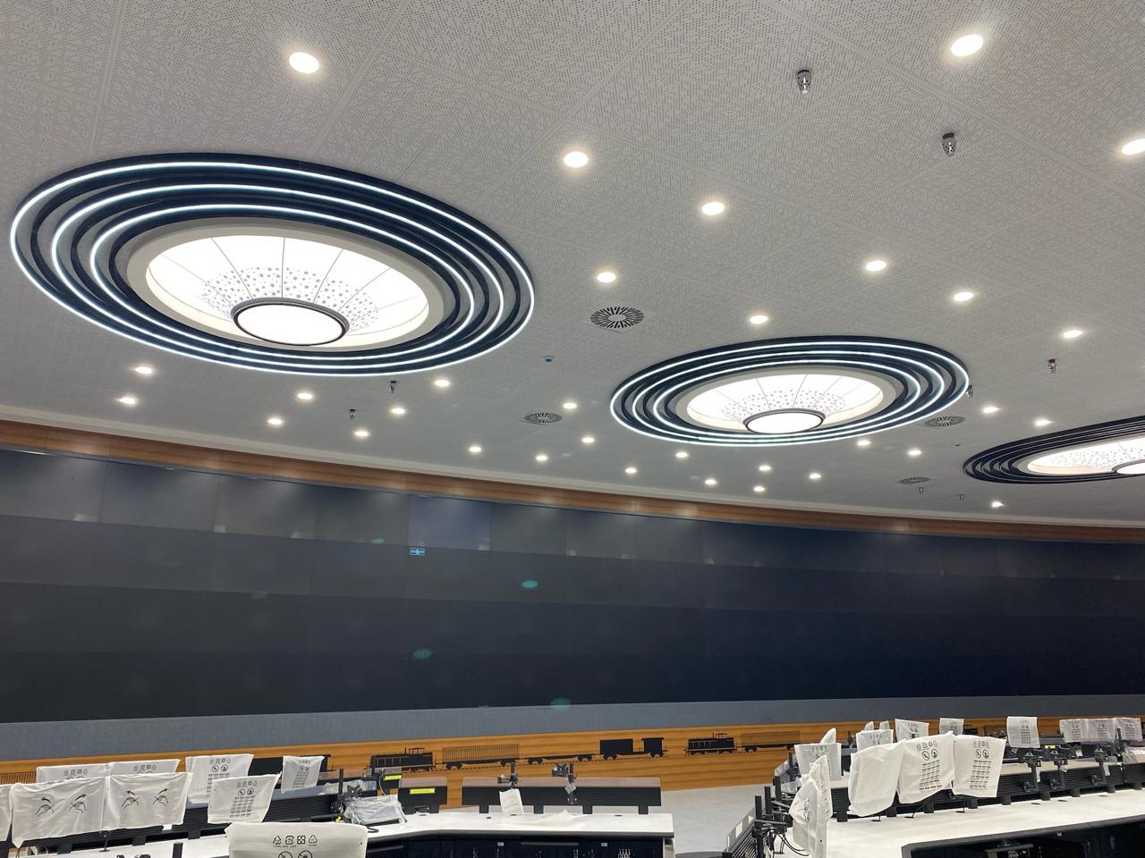 NEWMAT Stretch Ceilings at DFCCIL Control Room at Ahmedabad