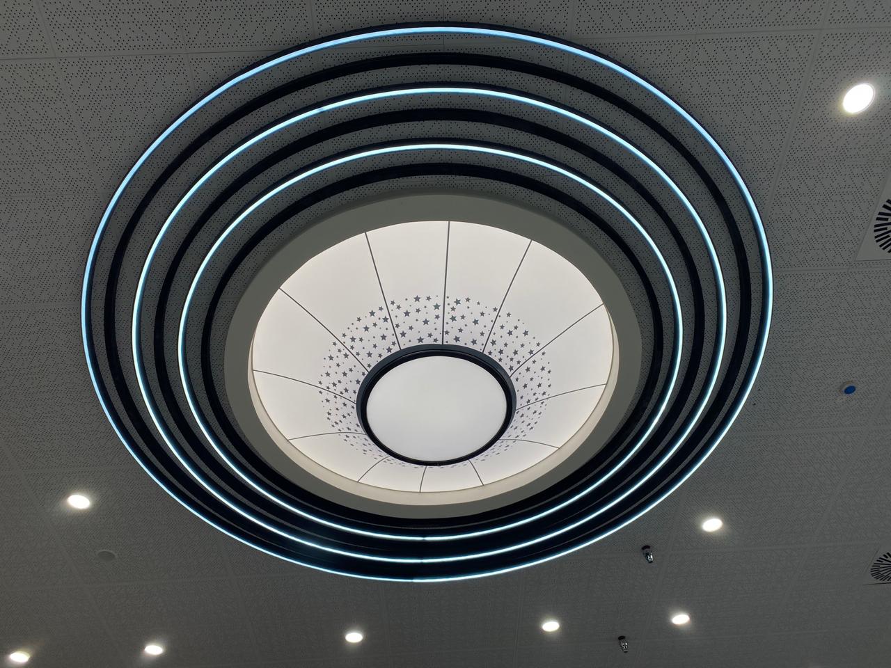 NEWMAT Stretch Ceilings @ DFCCIL Control Room at Sabarmati, Ahmedabad