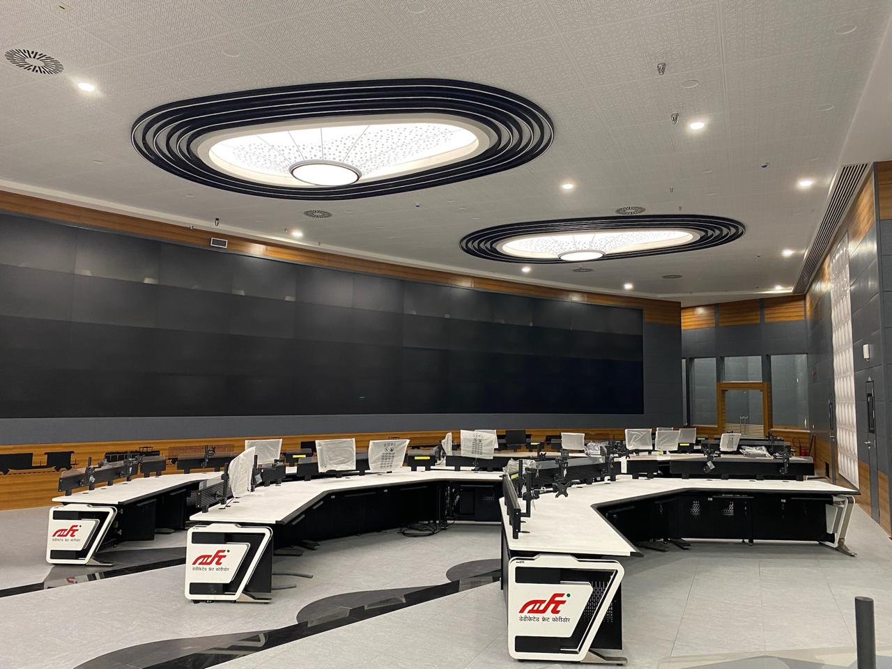 NEWMAT Stretch Ceilings @ DFCCIL Control Room at Sabarmati, Ahmedabad